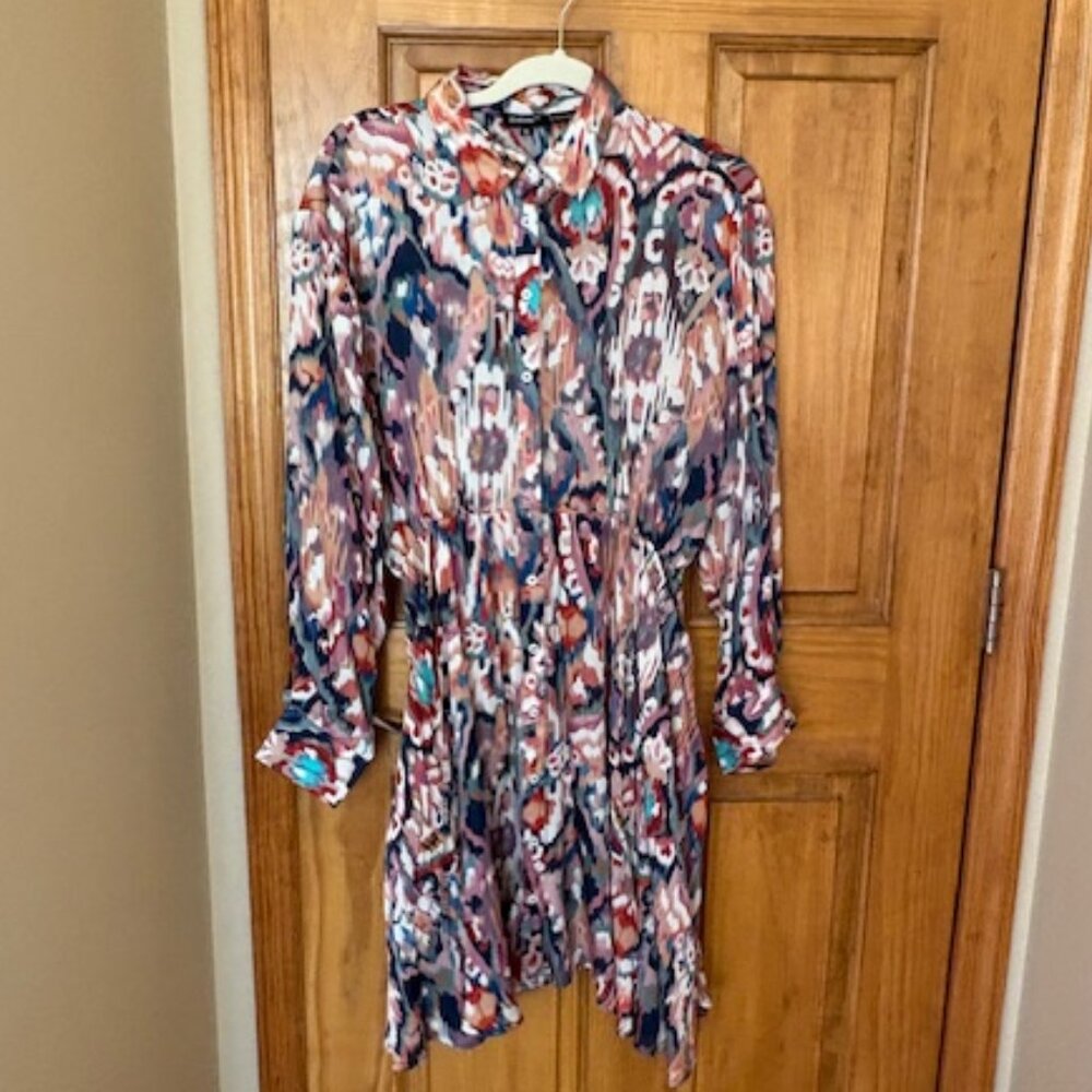 Tolani print shirt dress